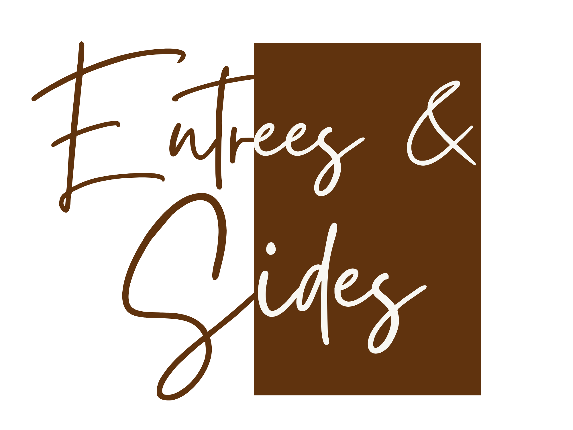 Entrees and Sides Menu by The Catering Station, catering company serving the greater South Jersey area